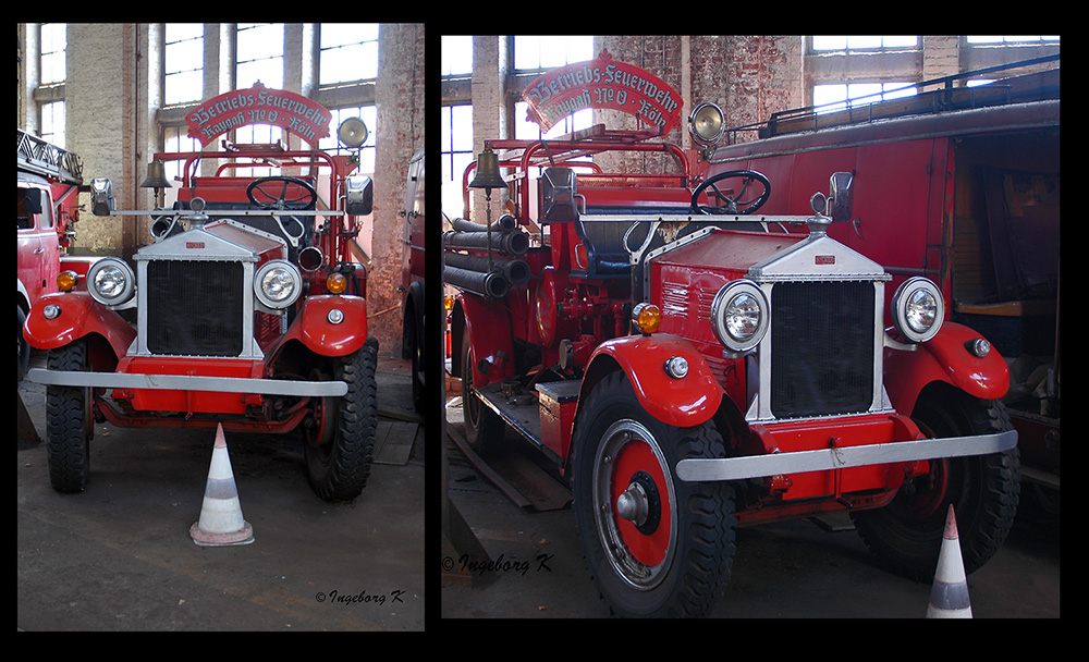 Rheinisches Industriebahn-Museum - Betriebsfeuerwehrwagen aus Köln