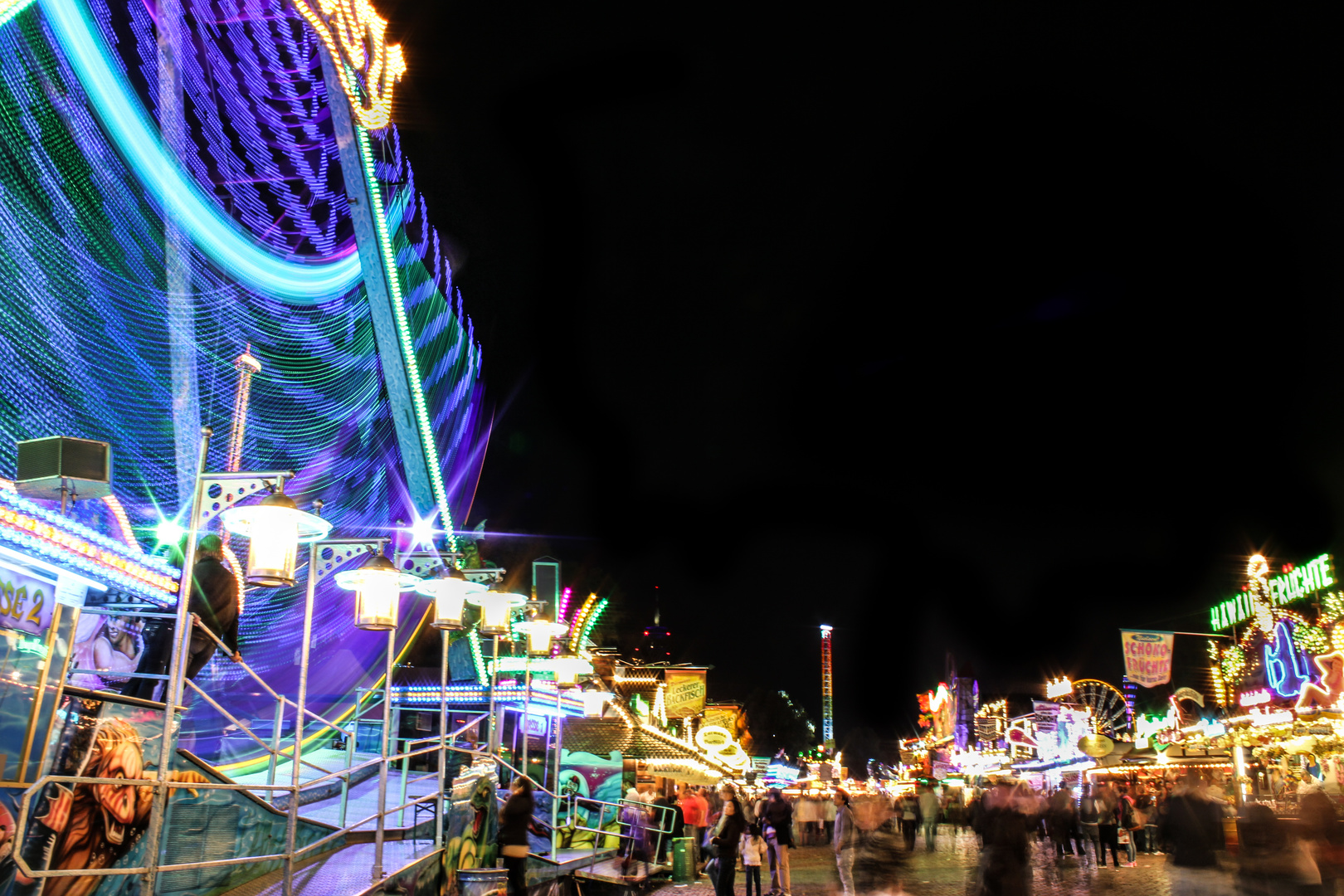 Rheinkirmes Düsseldorf Schiffschaukel 18.07.2012