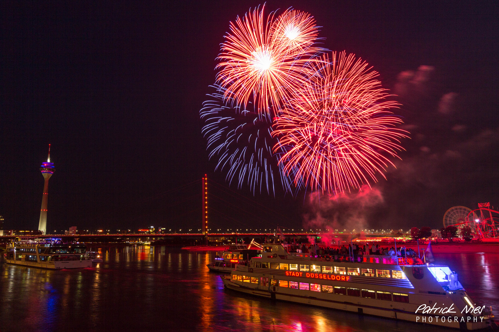 Rheinkirmes Feuerwerk 2017