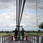 Rheinkniebrücke mit Apollo