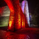 Rheinleuchten 2016 - der Eingang zur Burg Lahneck (2)