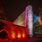 Rheinleuchten 2016 - der Eingang zur Burg Lahneck