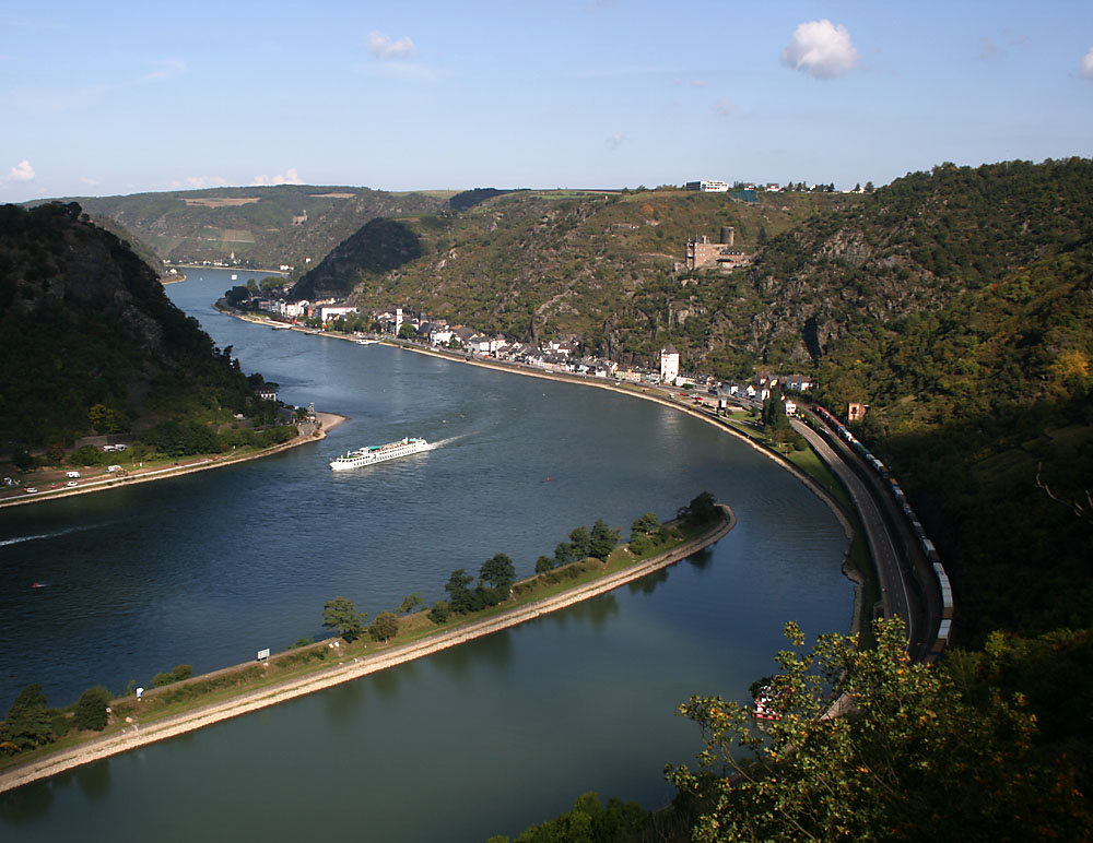 Rheinpanorama von der Loreley