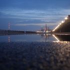 Rheinpromenade bei Nacht