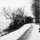 Rheinpromenade im Schnee