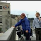 Rheinschauen auf der Dreirosenbrücke