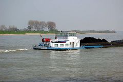 rheinschiffahrt bei xanten