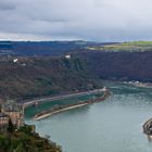 Rheinschleife an der Loreley mit Burg Katz