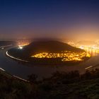 Rheinschleife bei Boppard bei Nacht