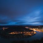 Rheinschleife bei Boppard zur Blauen Stunde