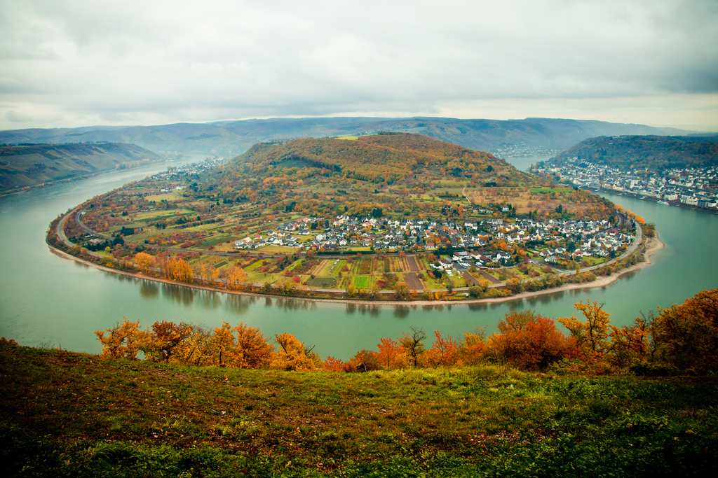 Rheinschleife Boppard im Herbst