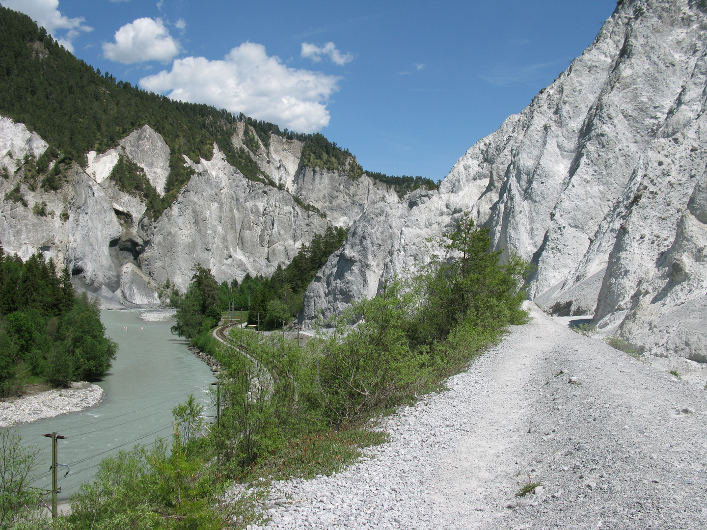 Rheinschlucht zwischen Ilanz und Versam