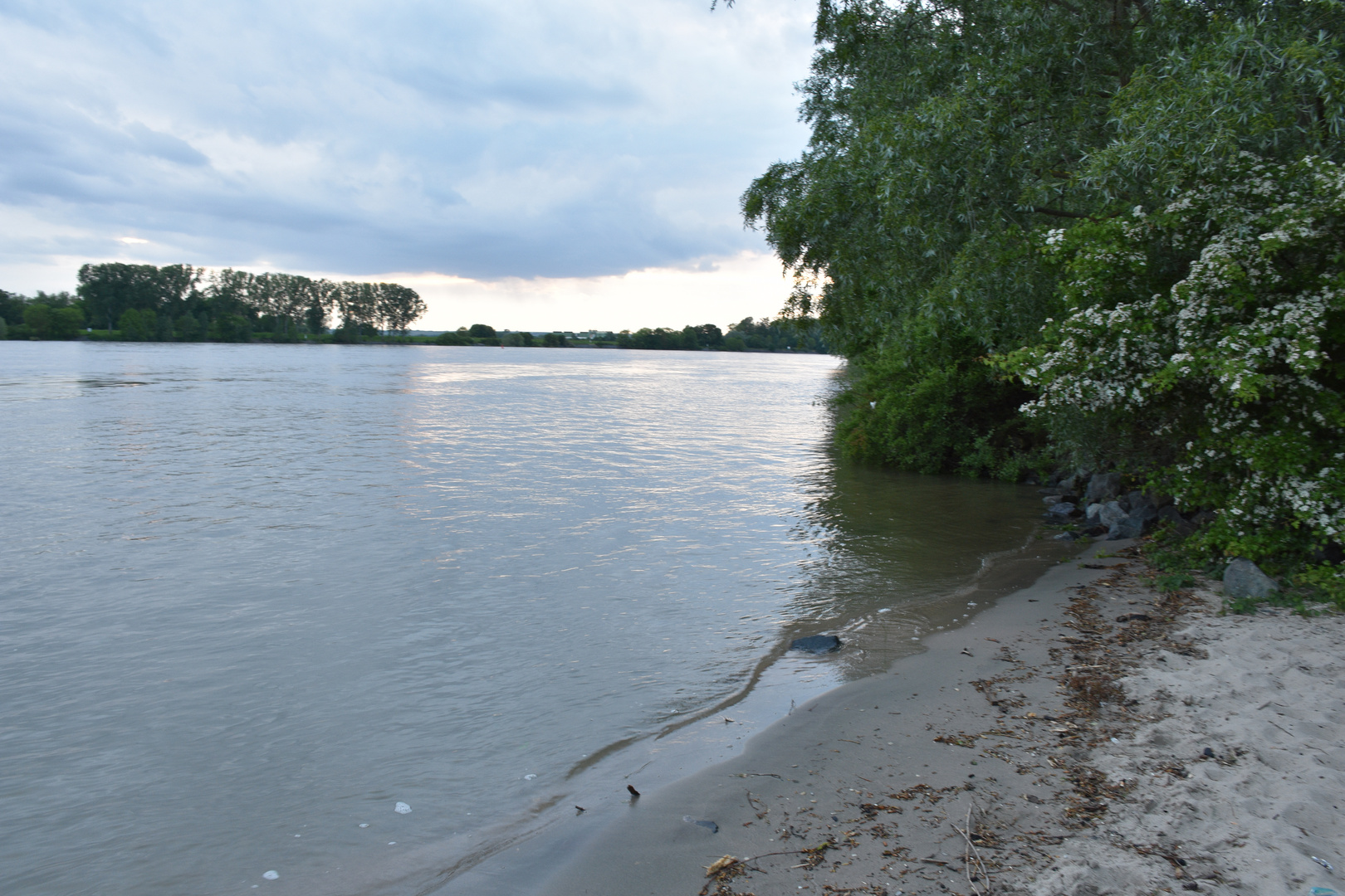 Rheinstrand an der NATO-Rampe