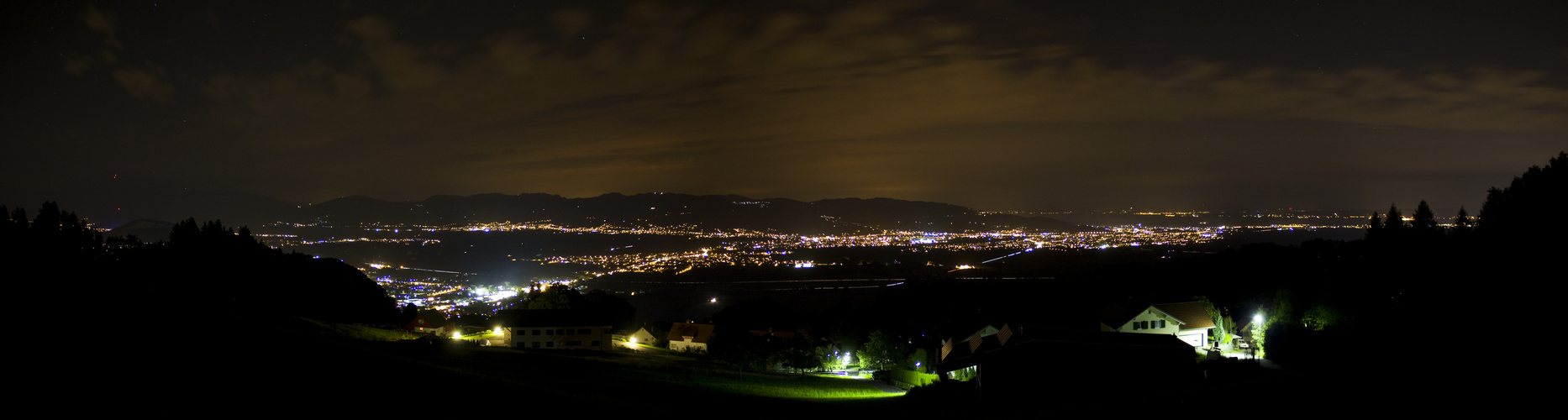 Rheintal at night