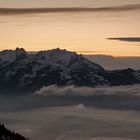 Rheintal zu Sonnenuntergang