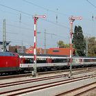 Rheintalbahn im Bahnhofsbereich Durmersheim 12.10.2010