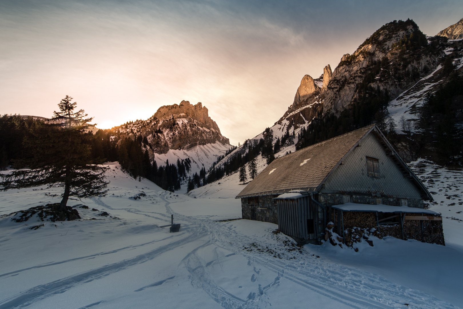 Rheintaler Sämtis mit Hütte