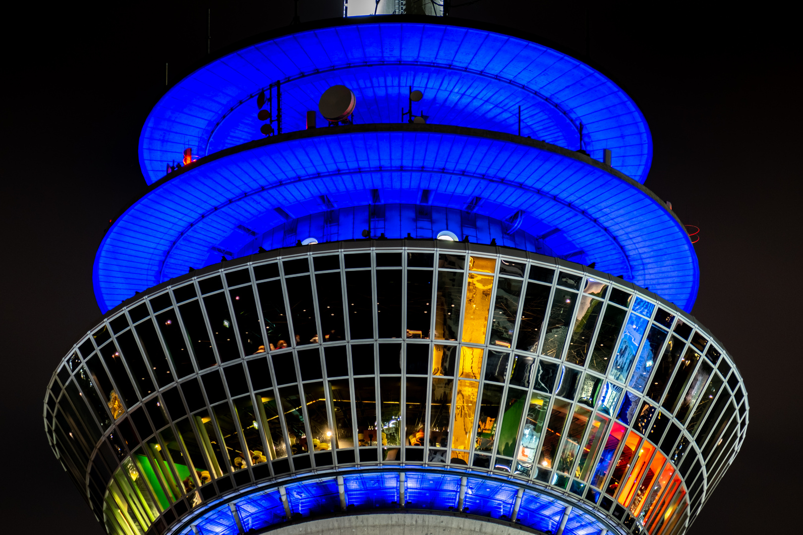 Rheinturm by night - Düsseldorf