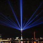 Rheinturm Düsseldorf Lasershow