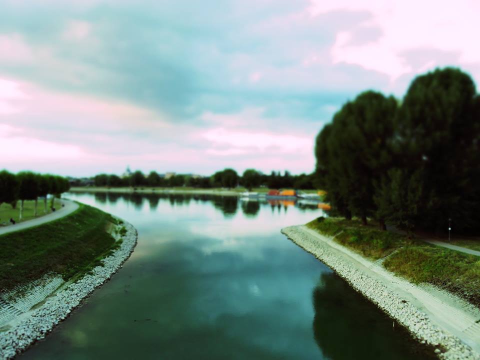 Rheinufer Ludwigshafen ( von Schneckennudelbrücke blickend )