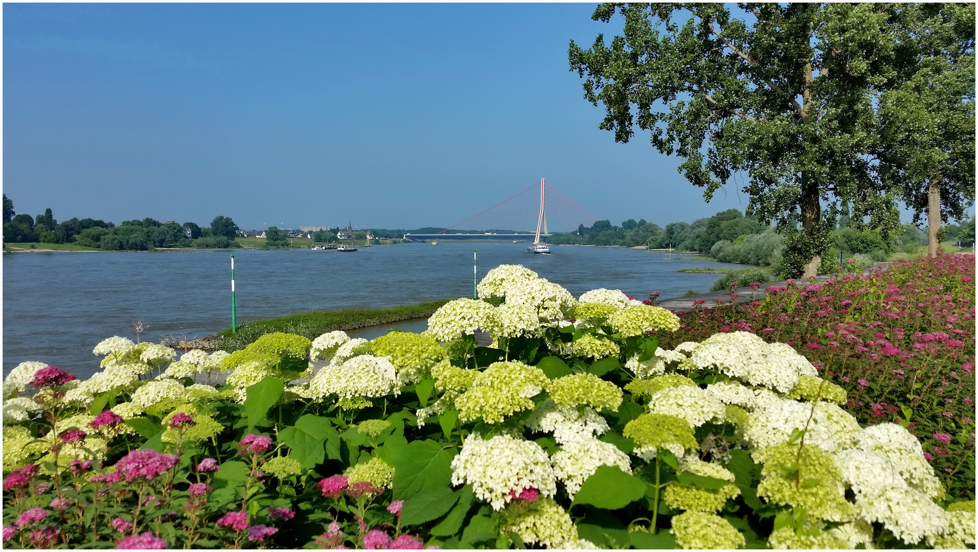 Rheinufer-Promende in Neuss-Grimlinghausen ©