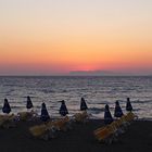 Rhodes le soir sur la plage