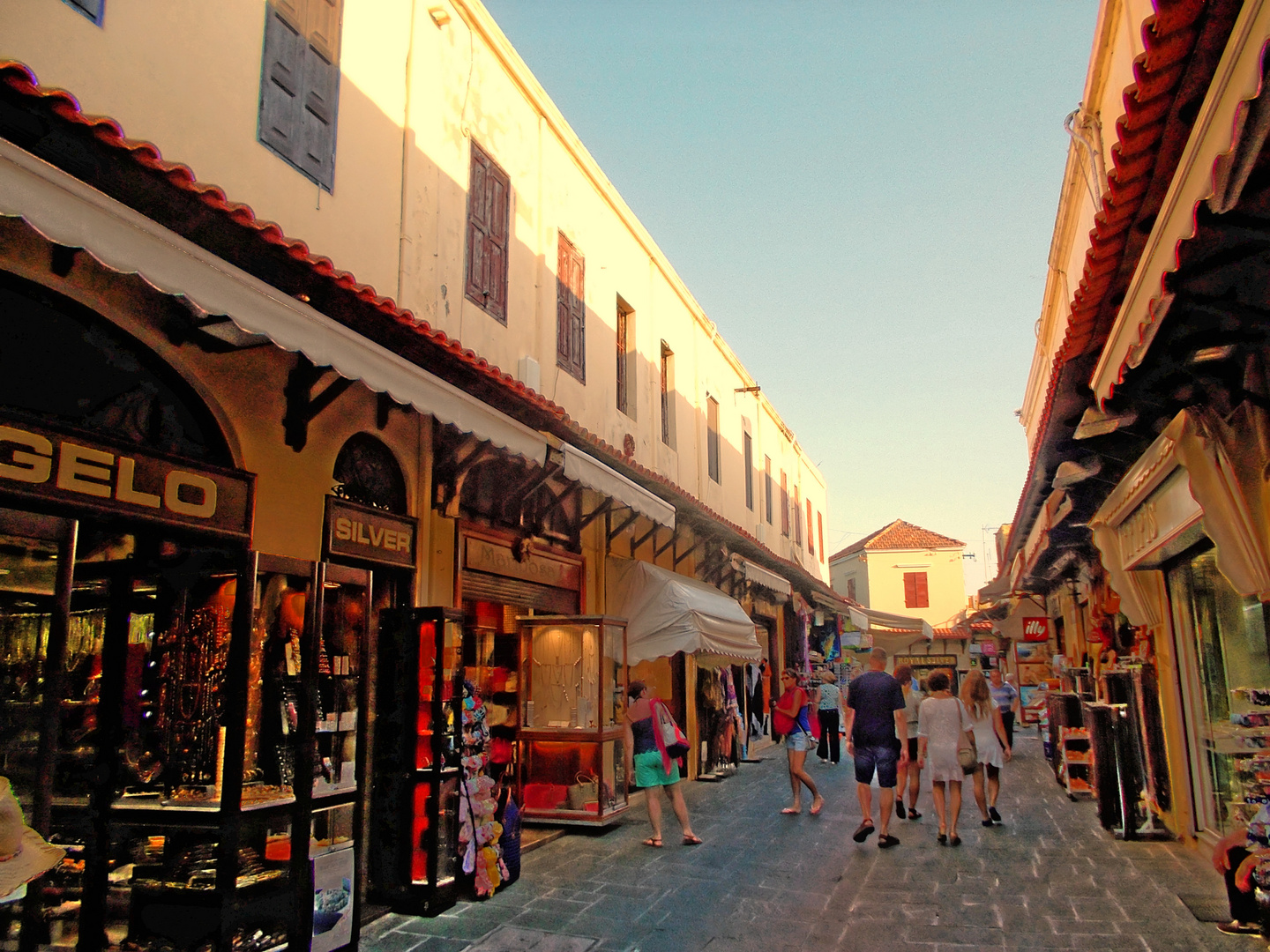 Rhodos. Alte Stadt -Straße