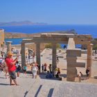 Rhodos, Blick von der Akropolis von Lindos