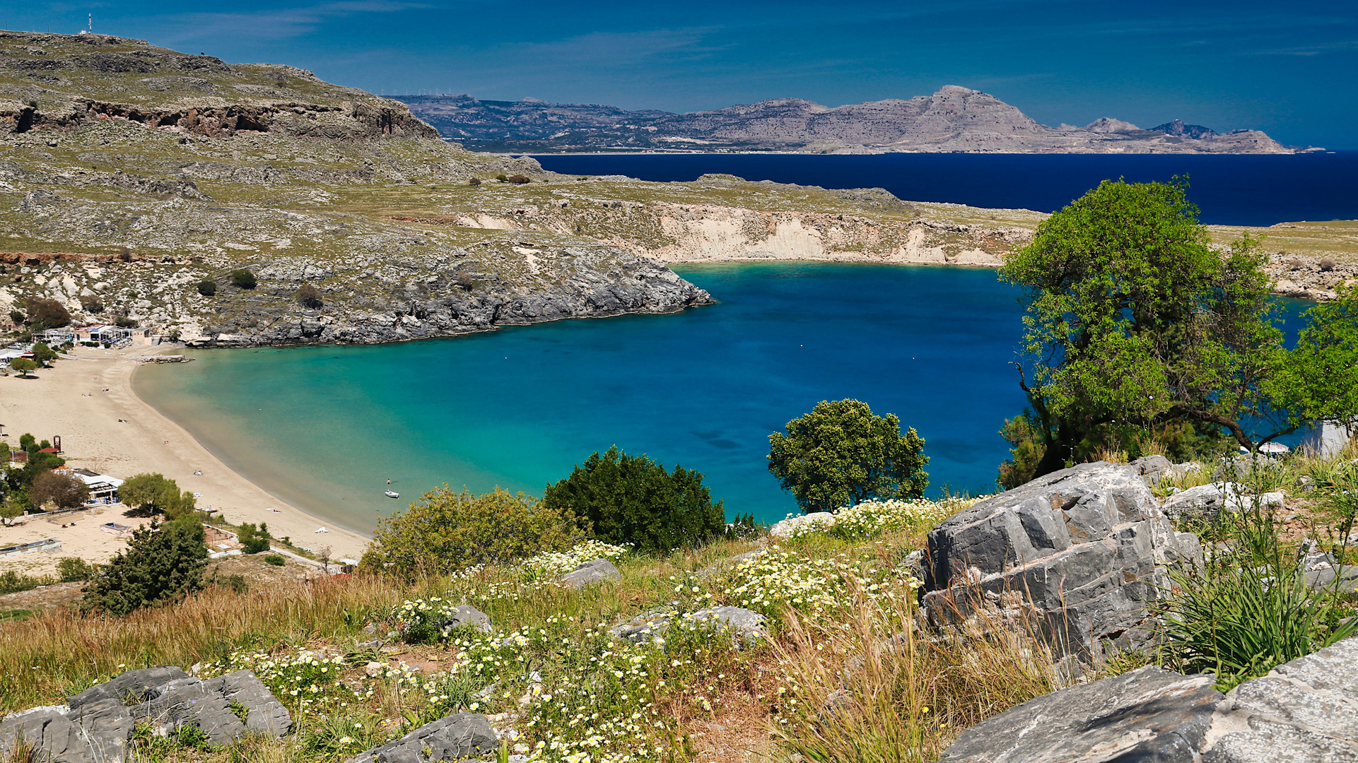 Rhodos - Bucht vor Lindos