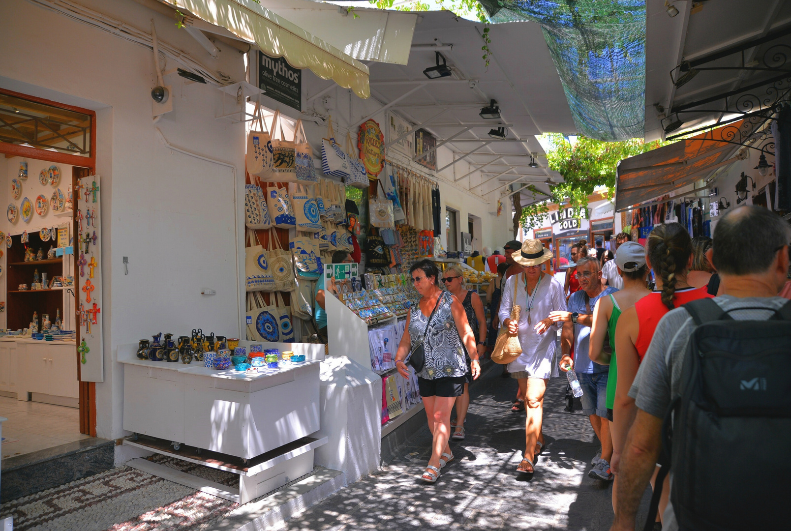 Rhodos, durch die Gassen von Lindos