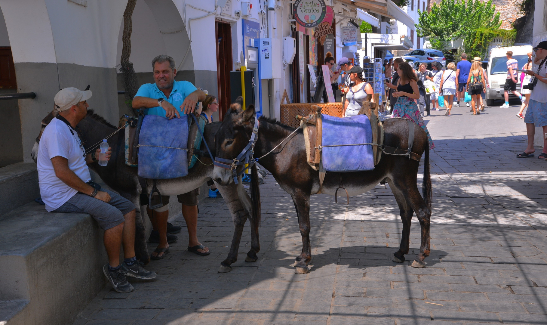 Rhodos, in den Gassen von Lindos