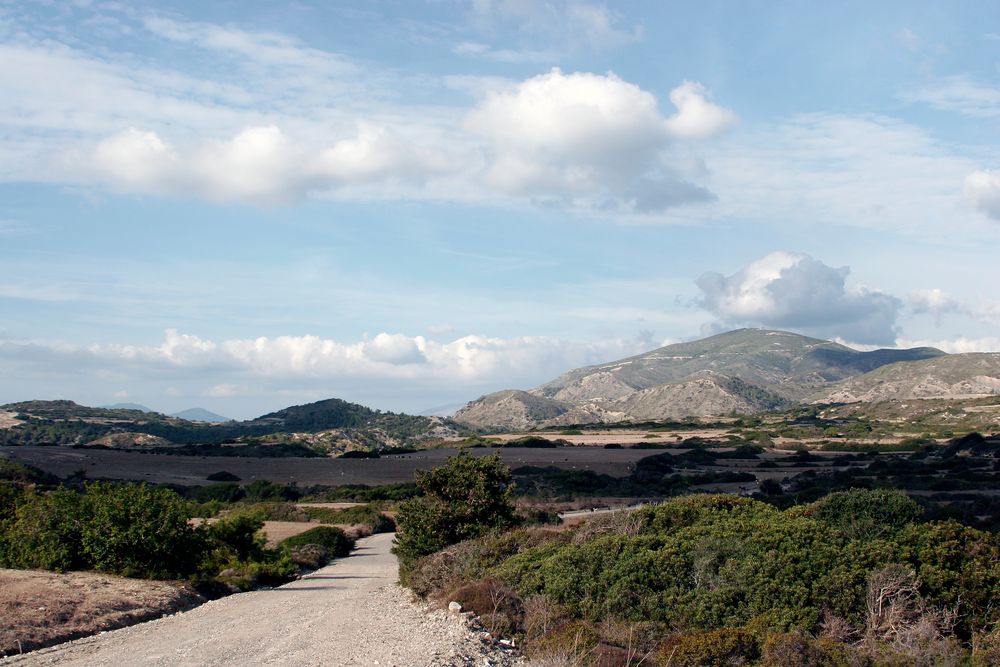 Rhodos über Land