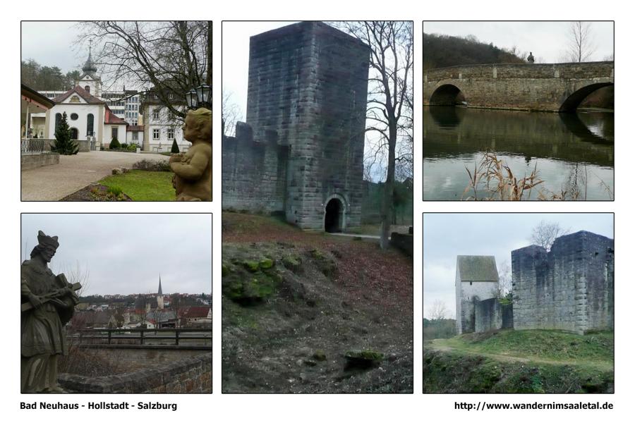 Rhön - Fränkische Saale - Wanderbilder - Collage