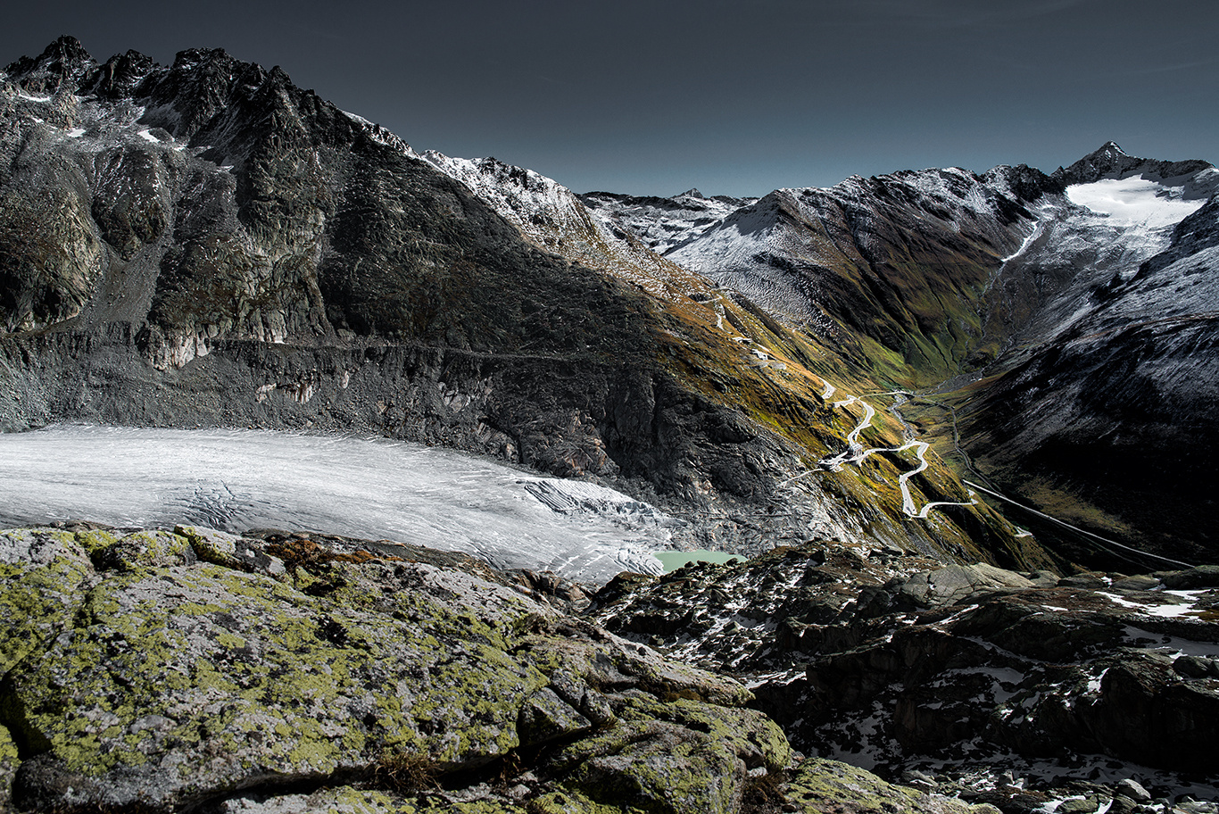 Rhone Glacier & Furka Pass in Fall