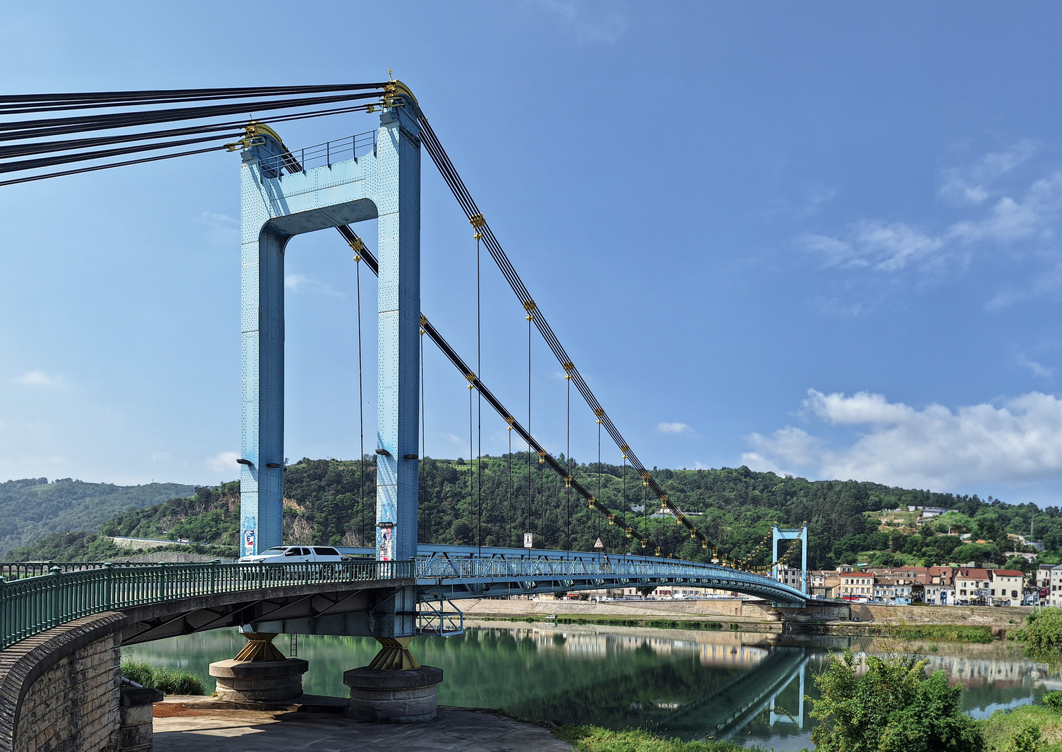 Rhonebrücke bei Andancette