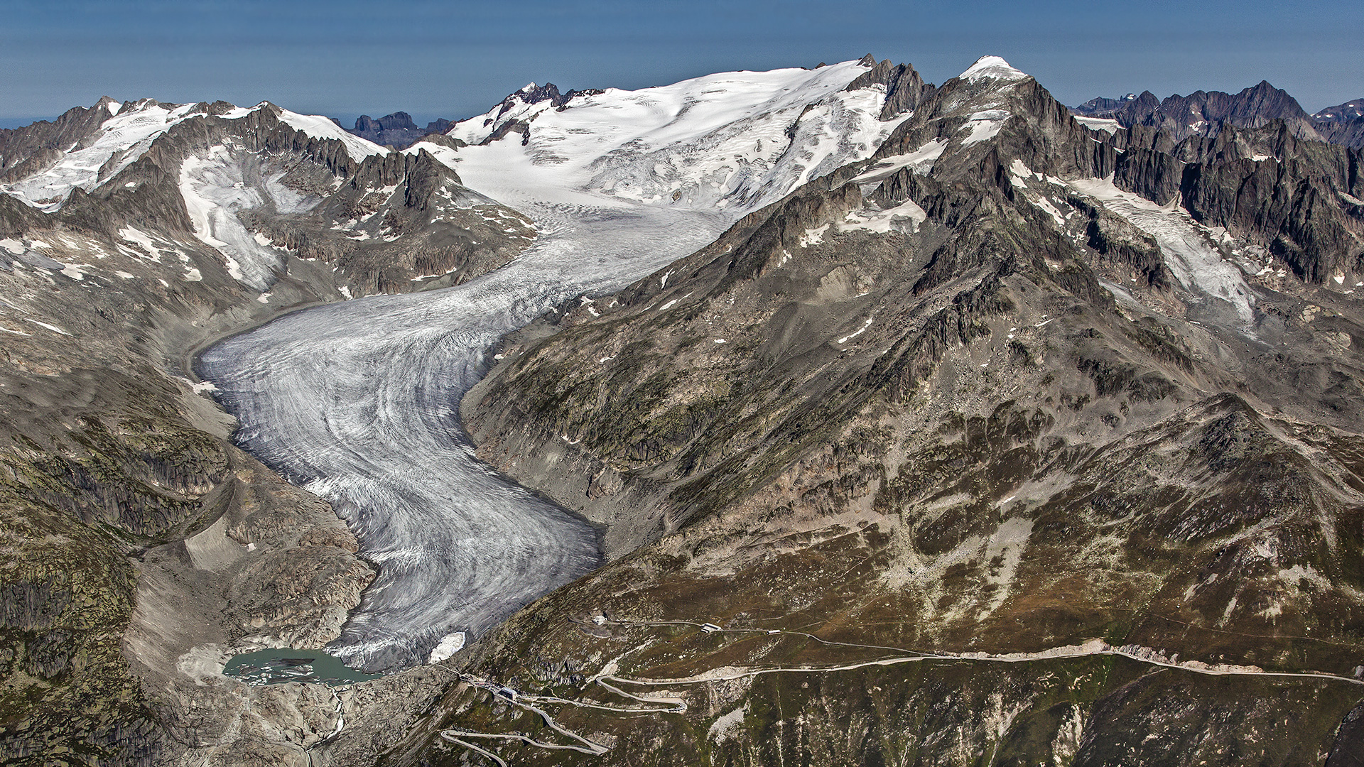 RHONEGLETSCHER - FURKAPASSSTRASSE