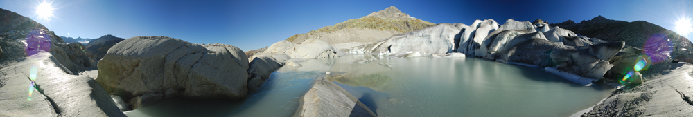 Rhonegletscher mit See