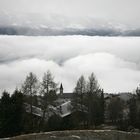 Rhônetal in Wolken
