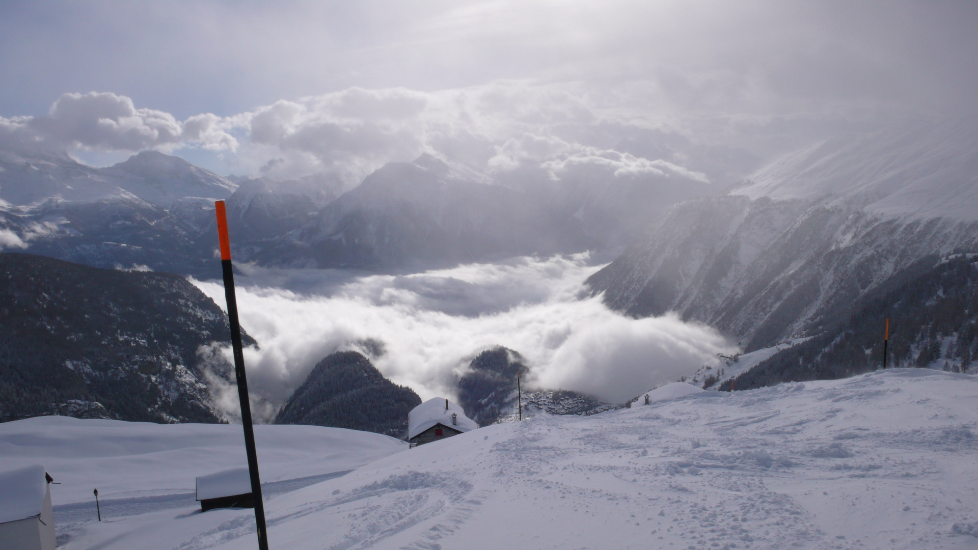 Rhonetal von der Belalp aus gesehen