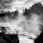 Rhyfall Neuhausen Swiss waterfall