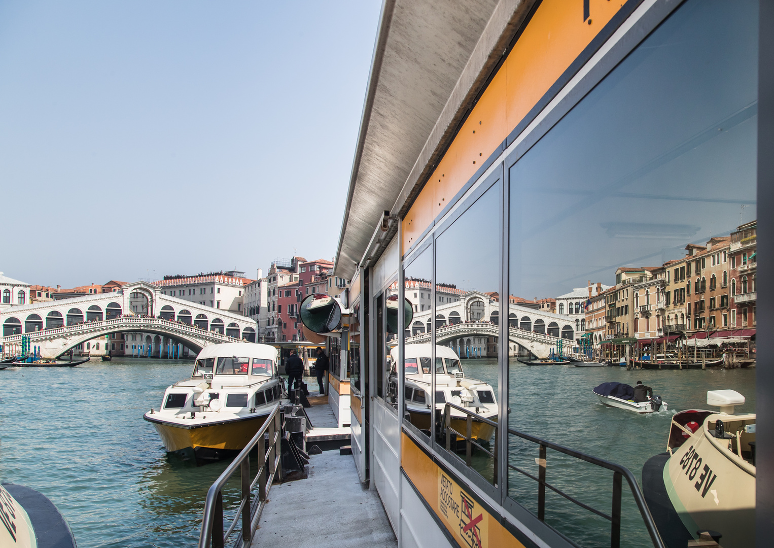 Rialto Brücke - gespiegelt