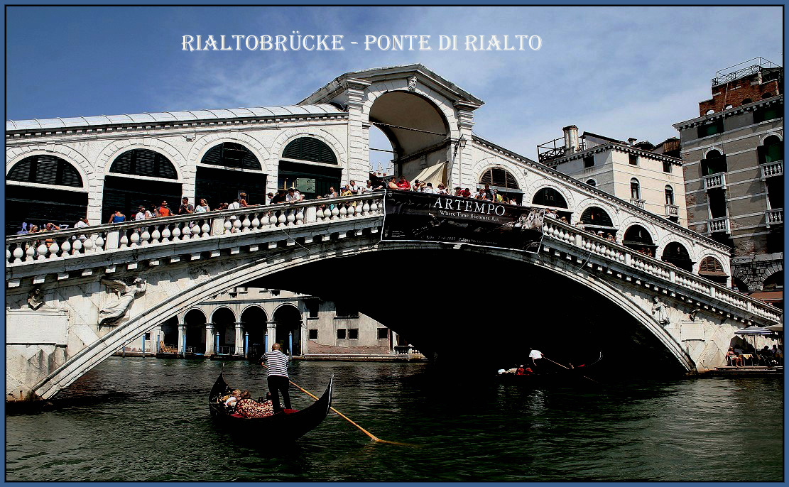 Rialto Brücke über den Canale Grande