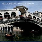 Rialto Brücke über den Canale Grande