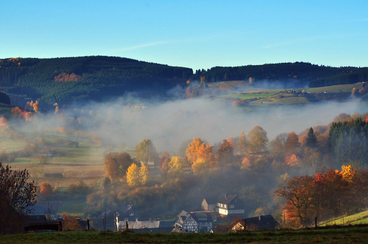 Richstein im Frühnebel