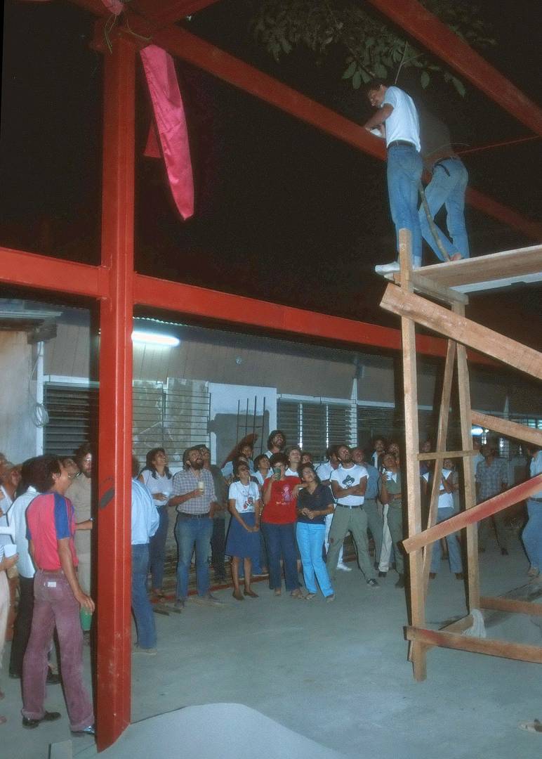 Richtfest, Druckerei "Los Muchachos", Managua 1984