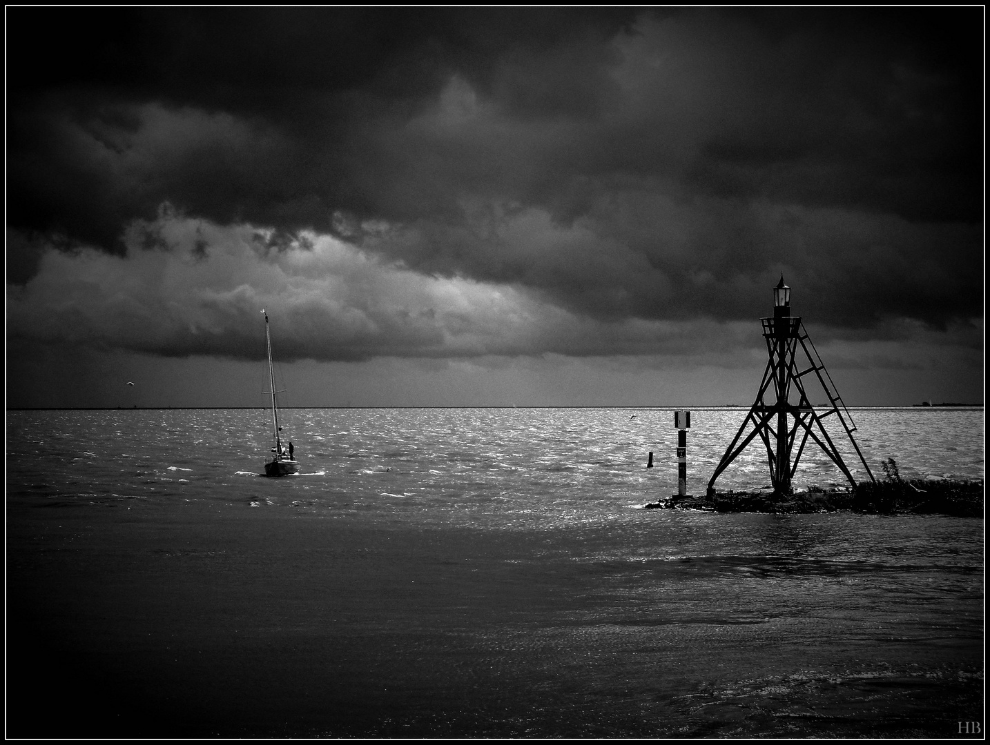 Richtung Hafen bevor es brenzlig wird