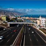 Richtung Sonne - mit Blick auf Santa Cruz de Tenerife