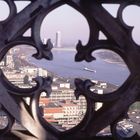 Richtung Zoobrücke, Colonia Hochhaus vom Vierungsturm aus fotografiert