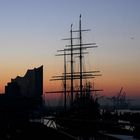 Rickmer Rickmers am frühen Morgen