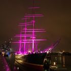 Rickmer Rickmers bei Nacht